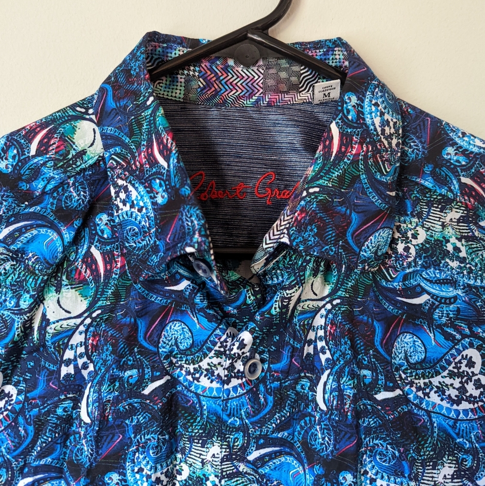 Robert Graham Cimarron Paisley Contrast Cuff Sport Button Down